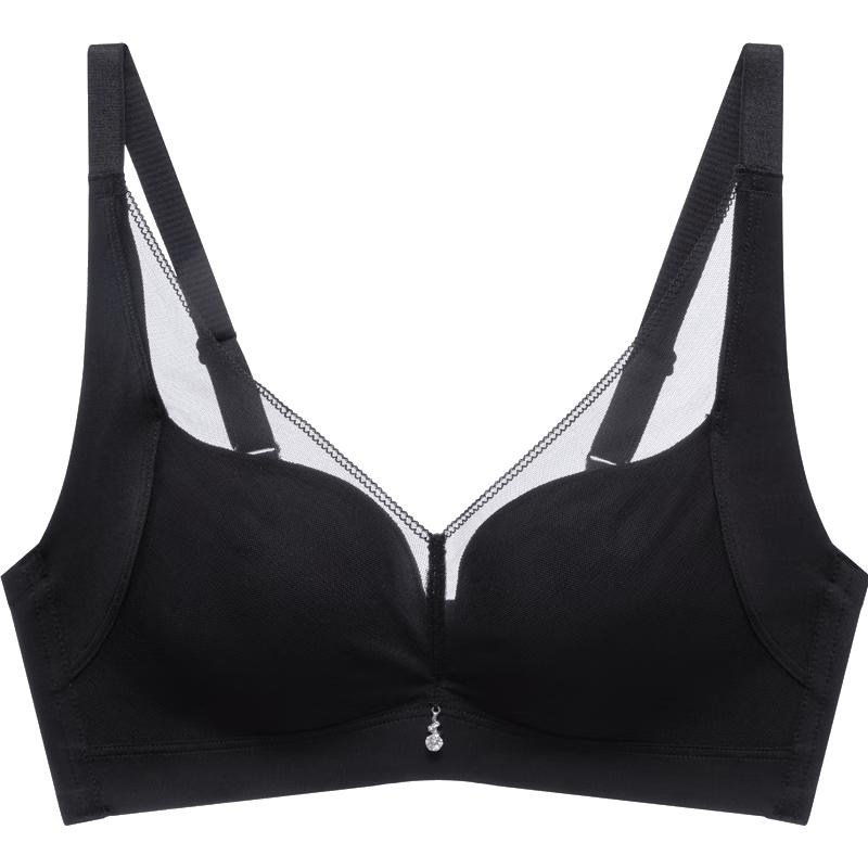 Oudifen Seamless Antibacterial Wireless Push-up Bra XB3536