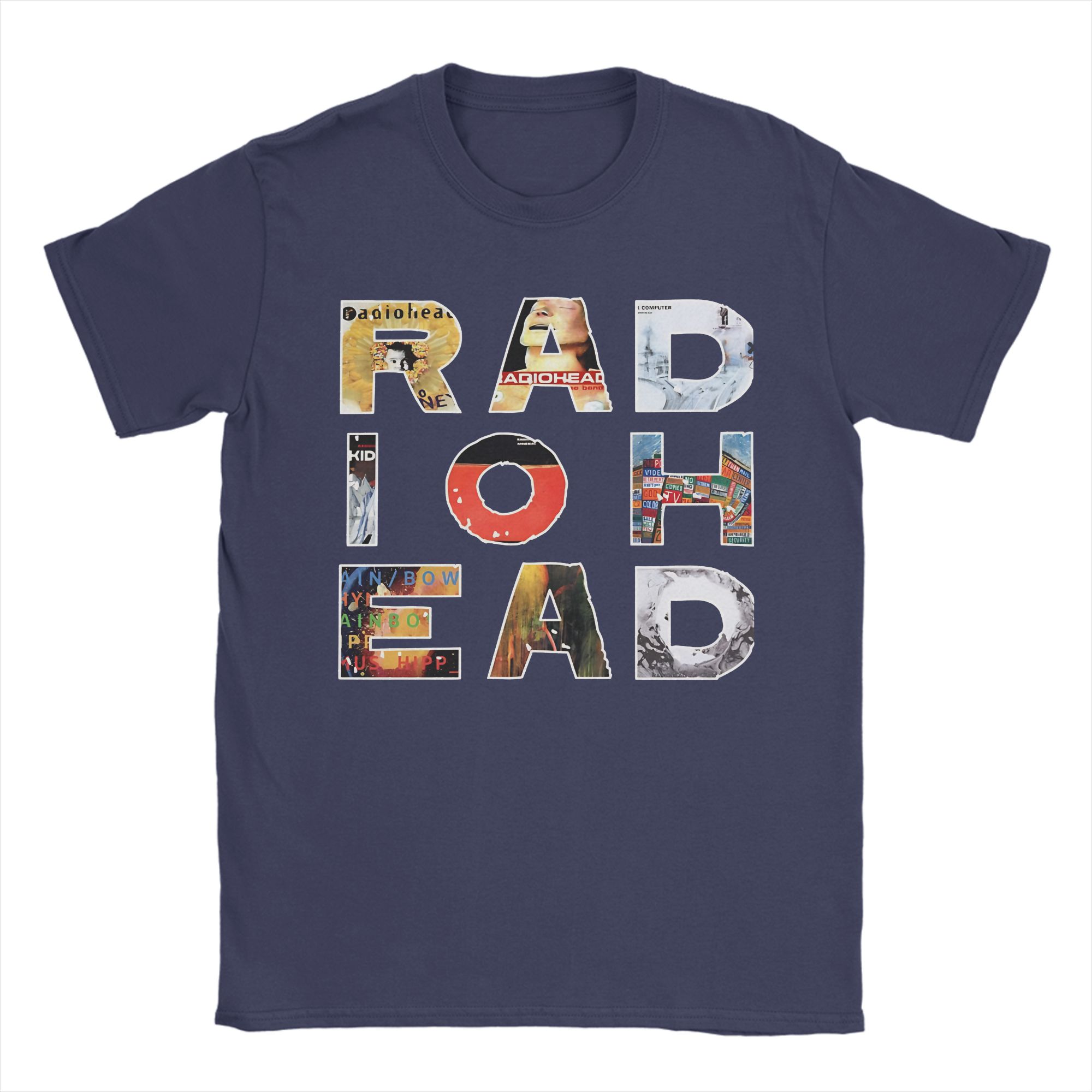 

Mens Womens Radioheaded Band Shirt 100% Cotton Graphic Printing T-Shirt Clothing Outfits L