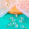50/100Pieces Ball-shape Push Pins I-shape Map Pins Clear Pushpins for Cork Board Clear Sewing Pins for Fabric Sewing
