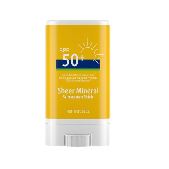 Mineral Sunscreen Stick SPF 50 Skin Protective Body 3.4oz Sensitive for Face Rod Non-comedogenic Waterproof