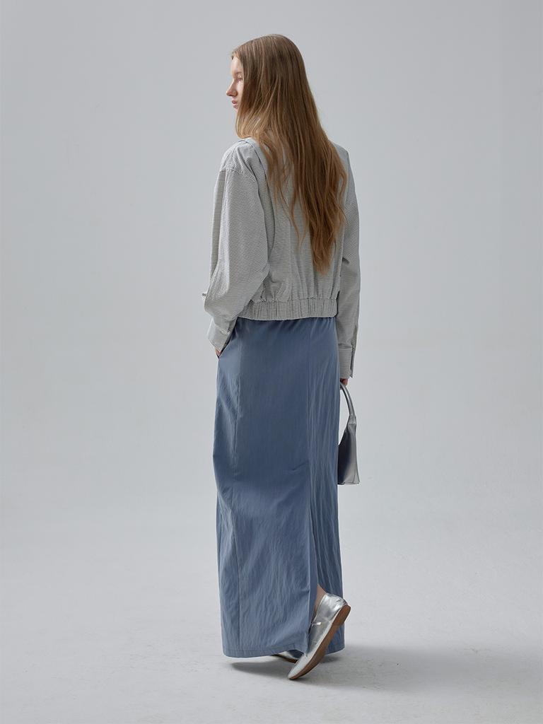 Mout Pigment String Maxi Skirt (Air Blue)