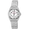 Citizen Q&Q Analog Solar Waterproof Watch Date Display Metal Band White Dial H061-204 Women's Silver