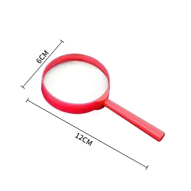 3x Hand-Held Reading Magnifiers Portable Toy Magnifier Children Magnifying Glass for Experiment Stationery Tools