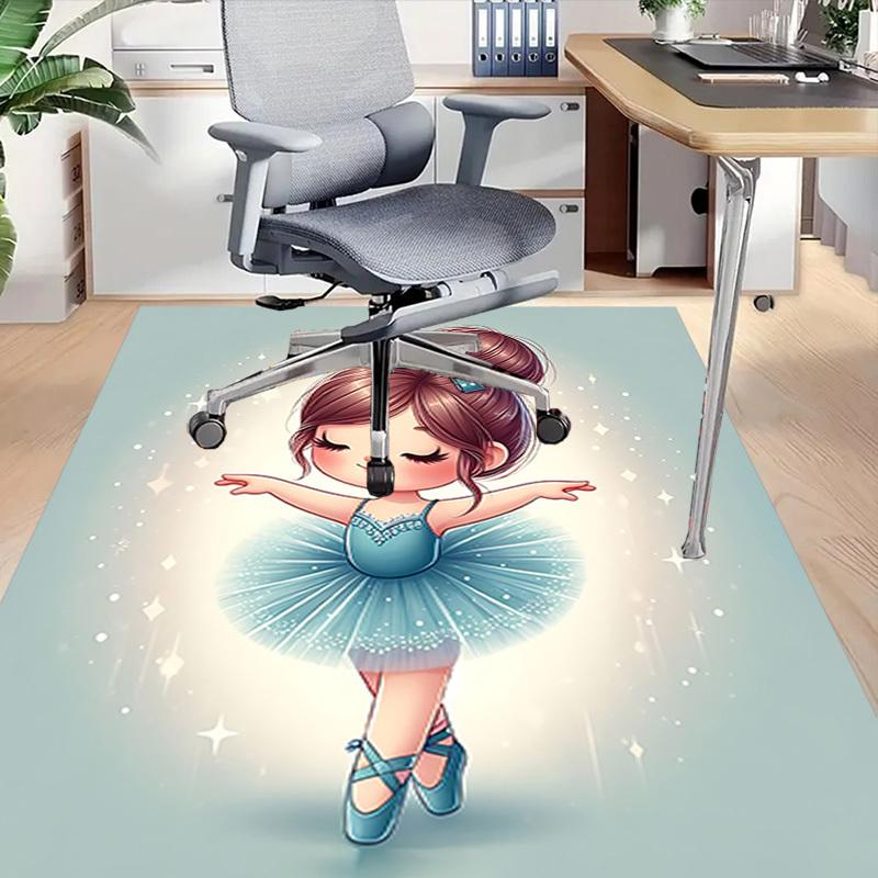 1PC Ballerina Tutu Extra Large Non Slip Floor carpet, Office, family, bedroom, Studio Large Area Rug Indoor Rugs