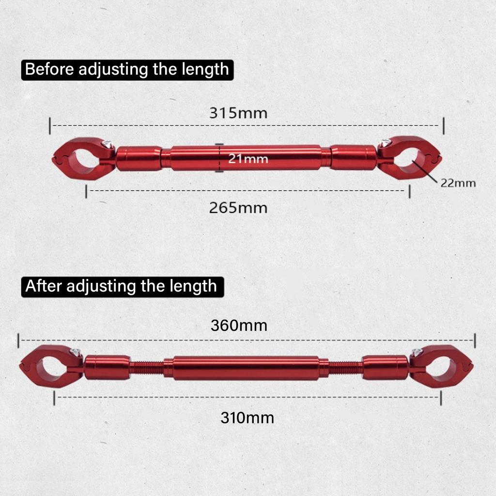Aluminum Alloy Motorcycle Balance Handlebar Bar Motorbike Accessories (Red)