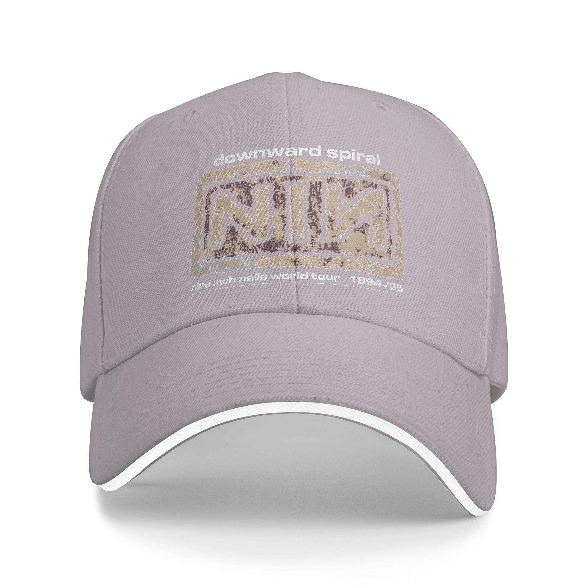 Nine Inch Nails Self Destruct Tour Lässige Baseballkappe Jagd Camping Sommer Sonnenschutz Damen Herren Klassische Baseballkappen One Size gray