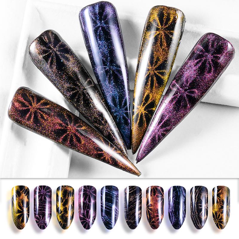 Mtssii Nail Art Flower Cat Eye Magnet Pen Strip Magical Stick DIY 3D Magnetic UV Gel Polish