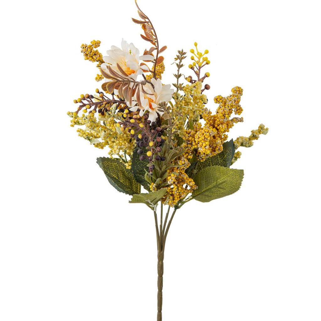 1/3PCS Fleurs Artificielles en Soie Plantes Chrysanthème Herbe à Bulles Bricolage Festival Maison Jardin Extérieur Décoration Mariage Bouquets de Mariée