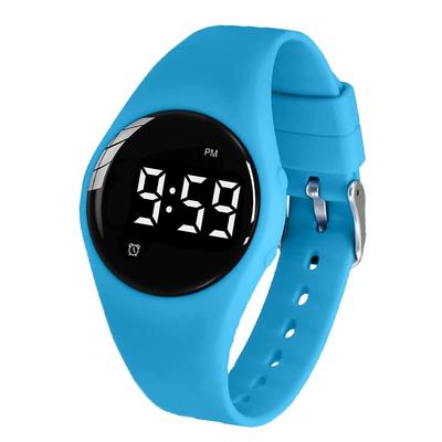 e-Vibra Alarm Clock, Waterproof Toilet Training Watch, Rechargeable Tablet Alarm Clock with Timer, 15 Daily Alarms (Blue)