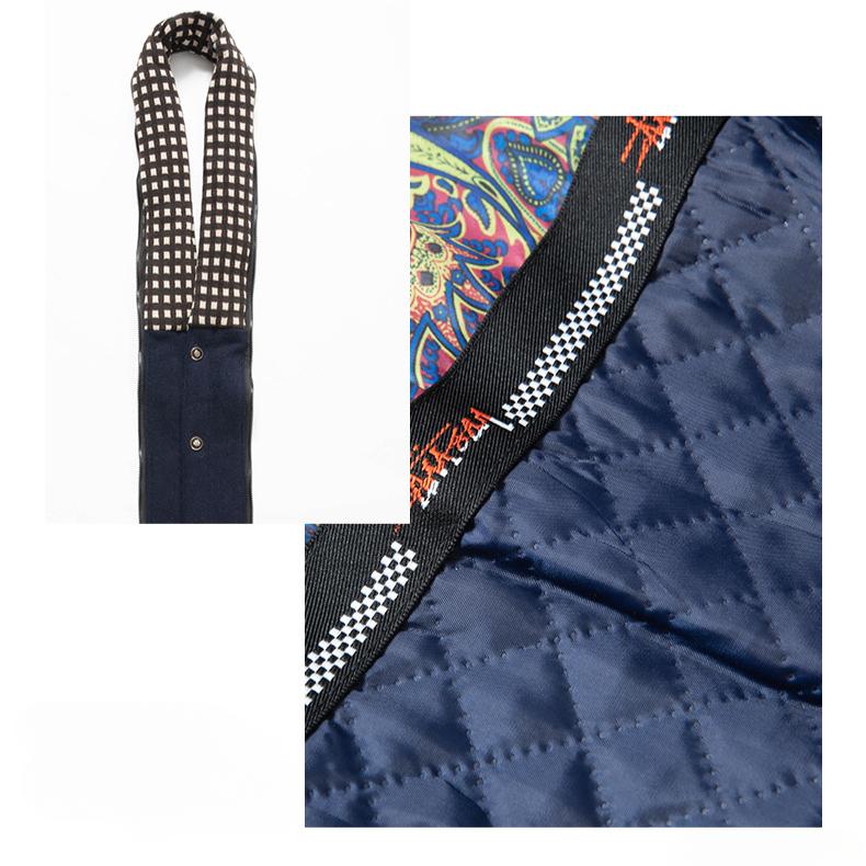 's English Style Woolen Thick Scarf Collar Top Jackets & OverJacket Jacket for Fall and Winter