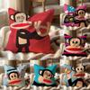 Cartoon P-Paul Frank Monkey Cushion Cover Multi-Scene Pillow Cover for Home & Car - Reversible, Soft & Durable for Daily Use