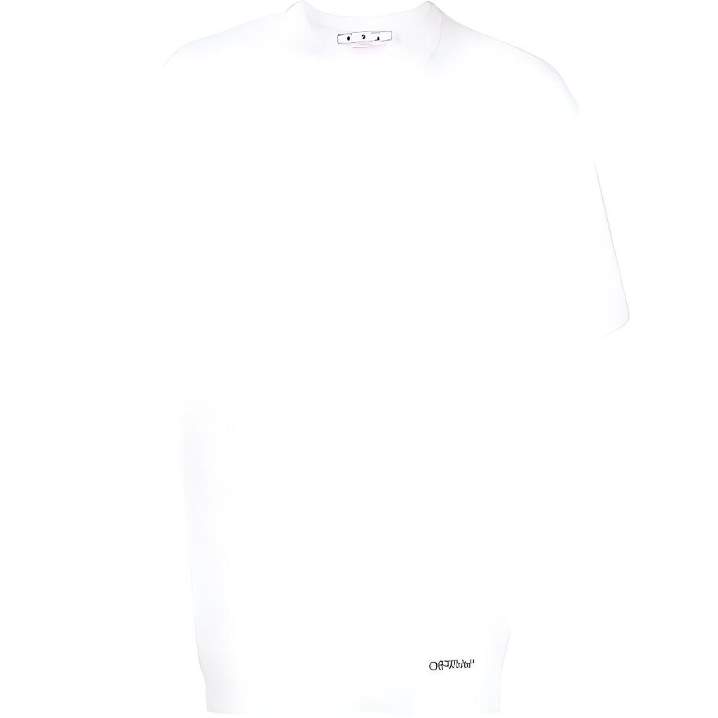 Off-White Letter Logo Print Short Sleeve T-Shirt Men Tops White OMAA038S23JER0070110