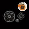 3pcs/set Acrylic Persimmon Flower Template | Leather Mold for DIY Keychain Wallet Pendant Ornament Handmade Stencil Tool
