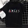 Originality Music Player Print Funny Unique Graphic Short Sleeve Tshirts Fashion Letters Ventilate Pure Cotton Tshirt Y2k Top