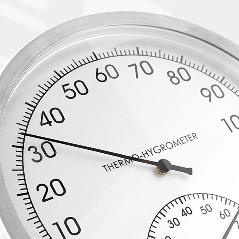 Mini Indoor Thermometer Hygrometer Analog 2 in 1 Temperature Humidity Monitor Gauge for Home Room Outdoor Offices