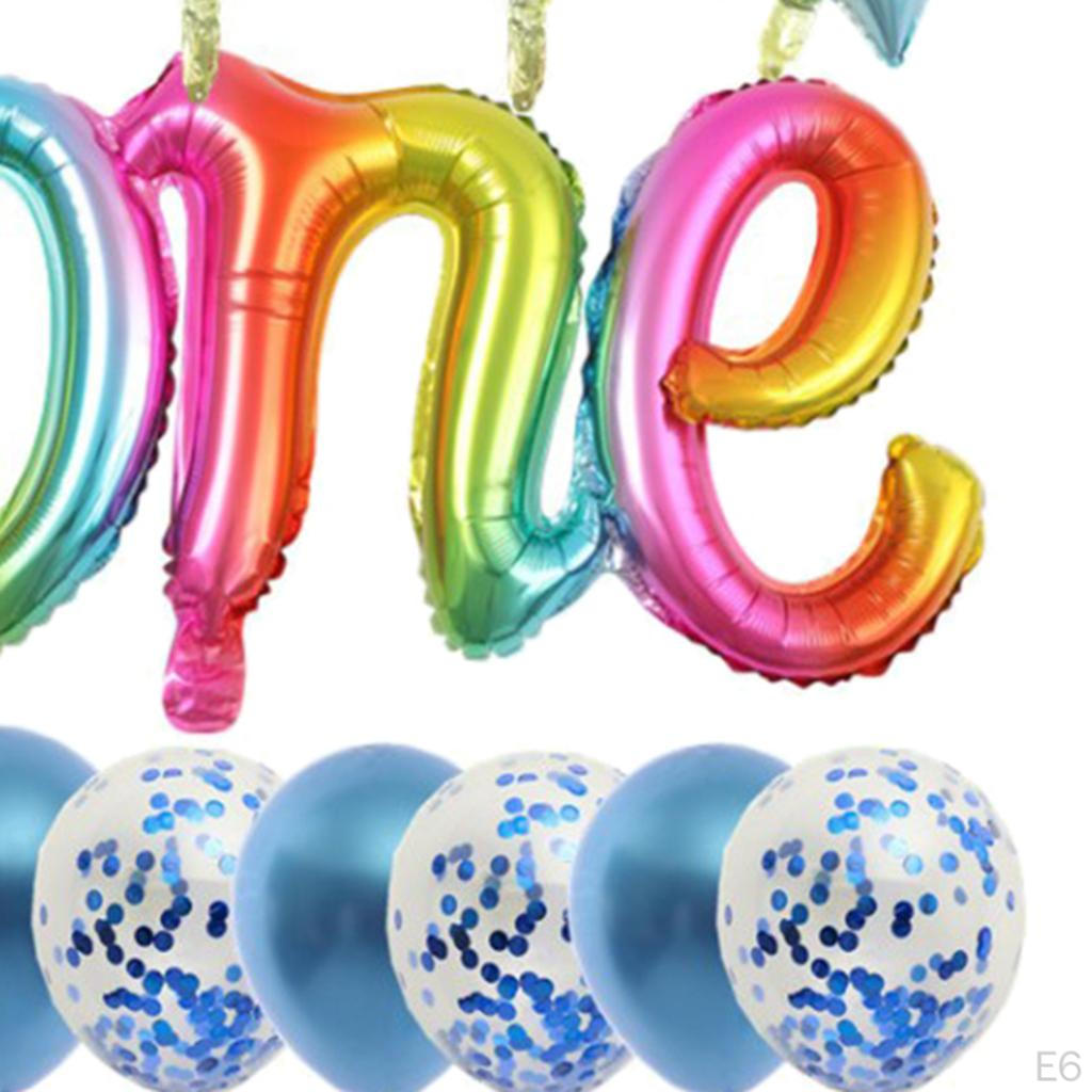 Aluminum Latex Balloons Set 1st Birthday