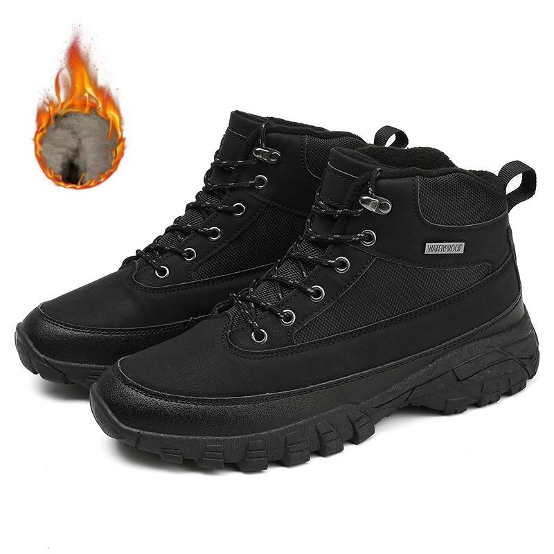 Winter Cotton-padded Men's Combat Boots, Outdoor Anti-slip Tactical Boots,Hiking and Hunting Shoes,Men's Work Boots,Hiking Boots