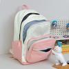 Student Schoolbag Women's Large Capacity Star Printed Backpack Colorblock Travel Backpack