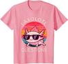 Funny I Axolotl Questions Gifts Axolotl Wearing A Sunglasses T-Shirt Cool Unisex Children’s Wear Cotton Casual Graphic T Shirts