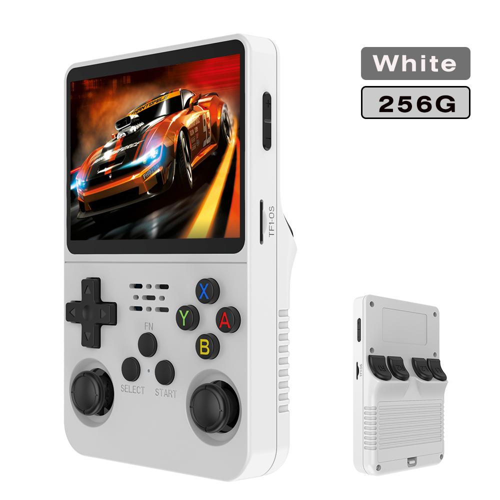 128G R36S Retro-Videospielkonsole Linux-System 3,5-Zoll-IPS-Bildschirm RK3326 Tragbarer Taschenspieler 64G 256G Spiele Beste Geschenke für Jungen