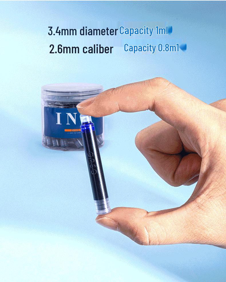 You Shang Third Grade Fountain Pen with Replaceable Ink Cartridge (2.6/3.4mm) for Elementary Students