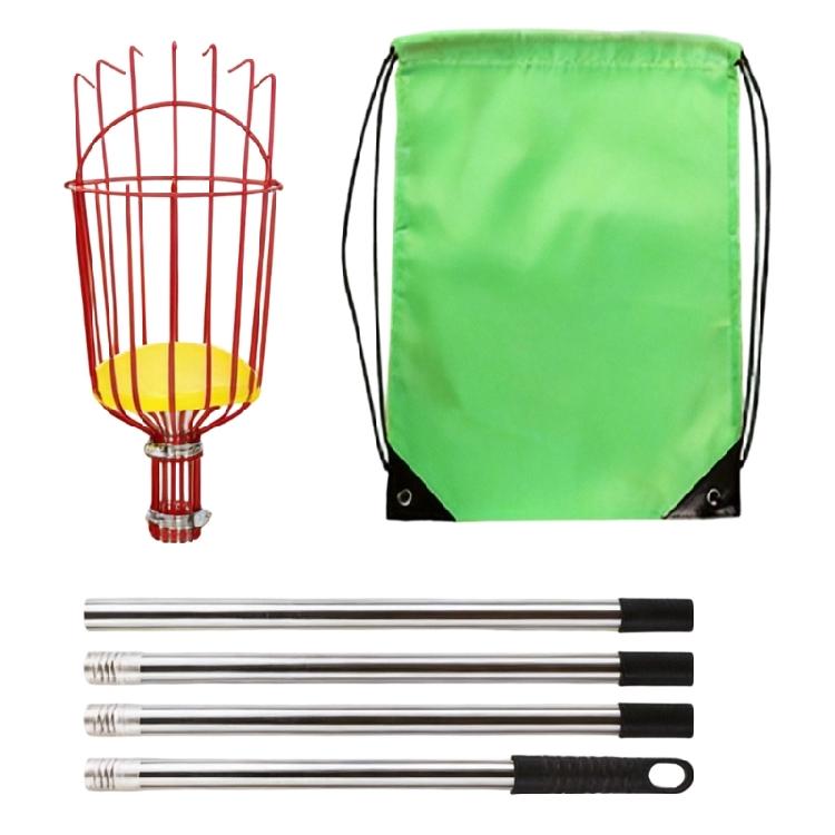 Extendable Telescopic Rod Long Handle Garden Basket Avocados Apples Fruit Picking Garden Harvesting Device for Harvesting