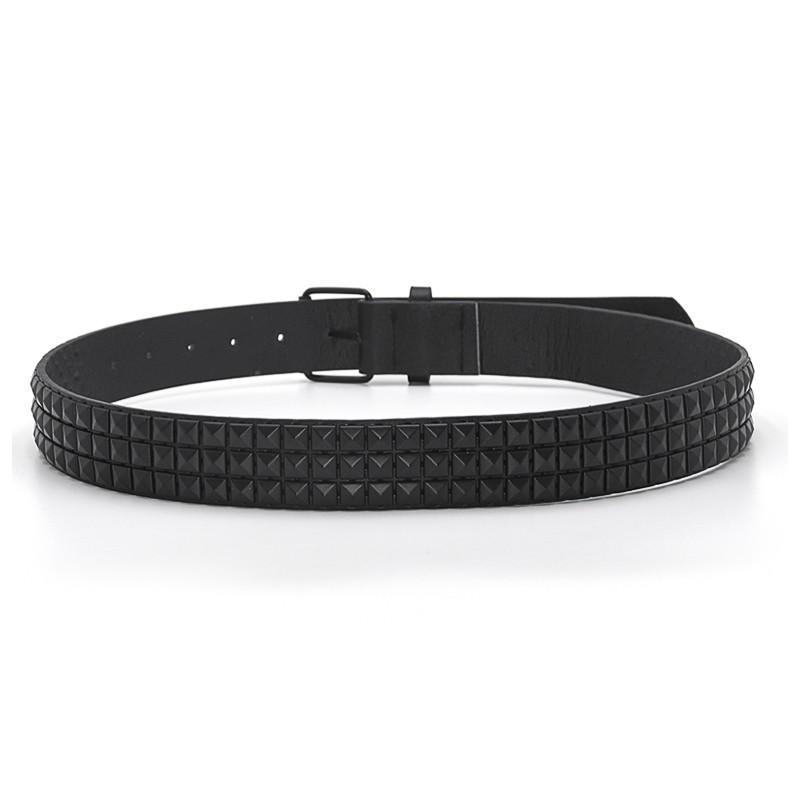Fashion Rhinestone Rivet Belt Men&Women's Studded Belt Punk with Pin Buckle