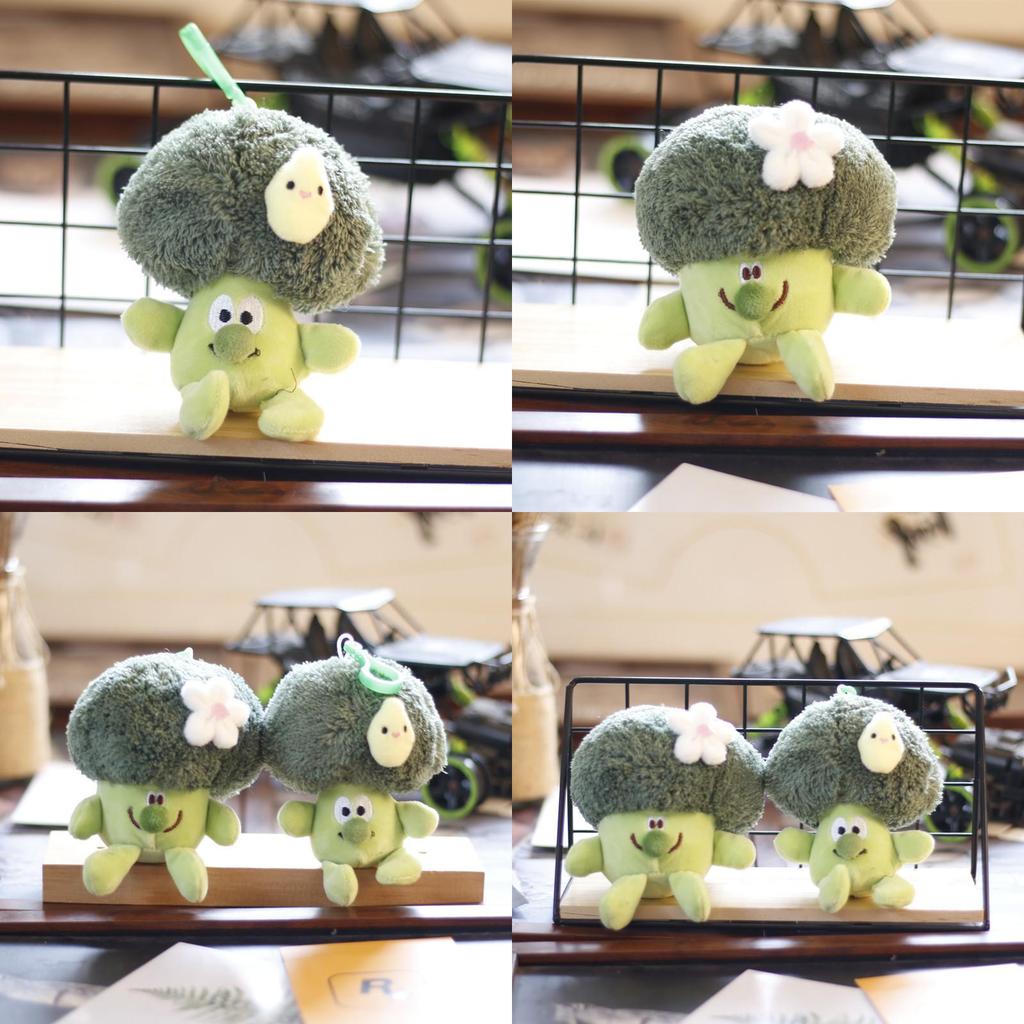 Broccoli Lovely Plush Keychain Soft And Creative Stuffed Vegetable Toy