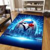 Toronto Blue Jays2 Flannel Pattern Square Carpet,Area Rug,Carpet Rug for Living Room Bedroom Sofa Playroom Decor,Non-slip Floor Mat