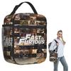 Fast And Furious Legends Tribute Isolierte Lunchtasche für Damen Kinder Tragbare Lebensmittelboxen Thermische Lunchbox Tragetasche