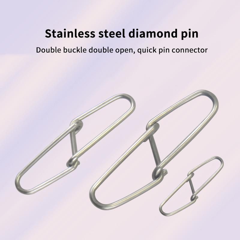 Double Buckle Pin Bfp-300 Stainless Steel High Tensile Strength Durable Smooth Anti Fall Off Fishing Accessories For Sea Fishing