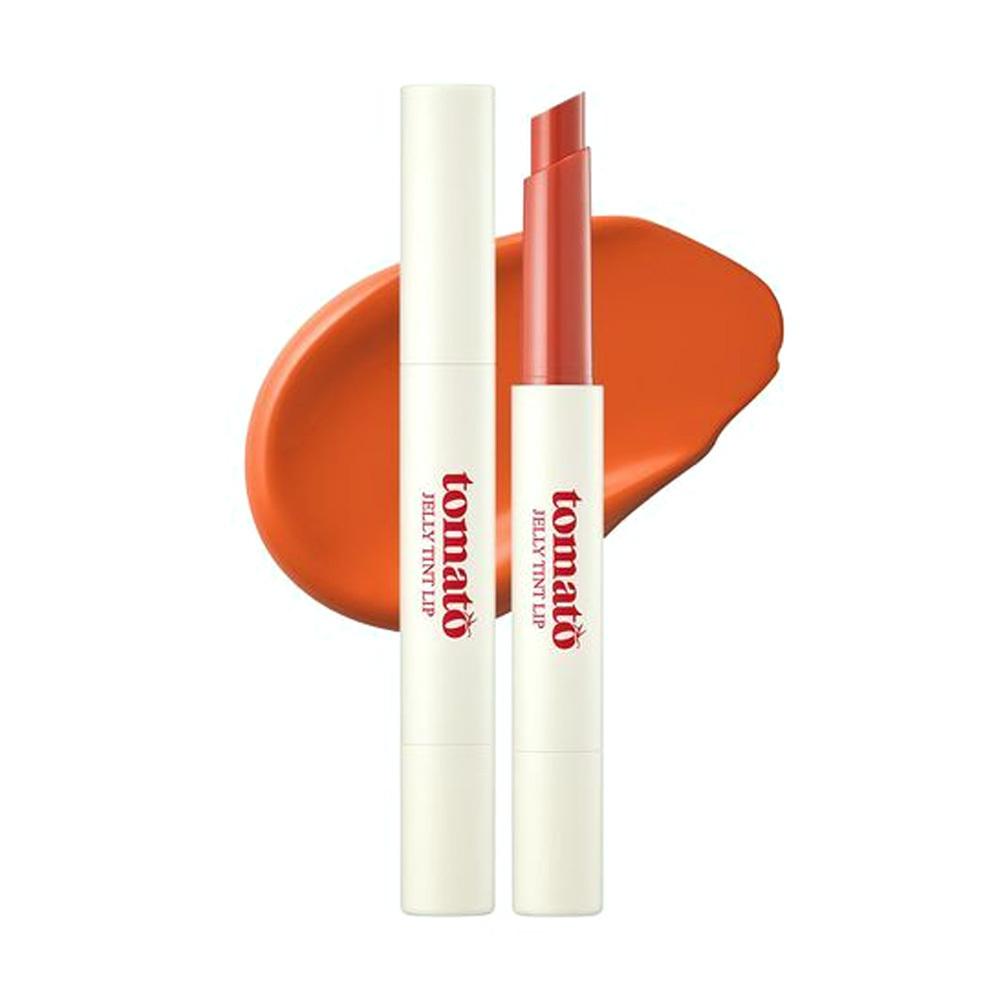 

SKINFOOD Томатный желе-тинт для губ 1,7 г / Сияющий блеск, Долгосрочное увлажнение, Увлажняющий, Корейская косметика, K-beauty #01 Sunny Tomato