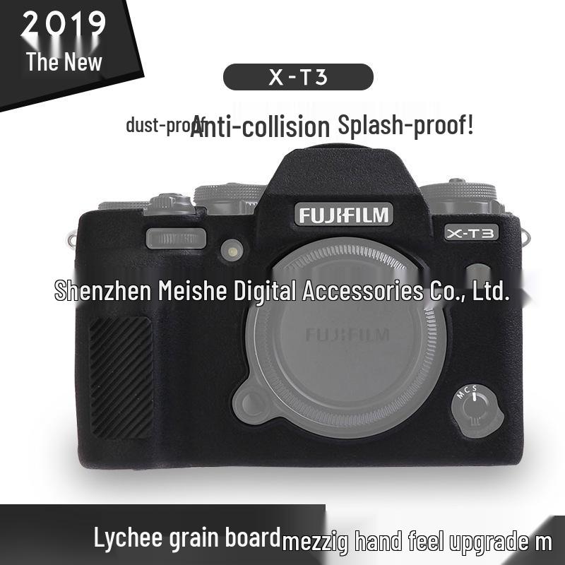 FUYALIN Silicone Protective Case for Fujifilm X-T3 - Anti-slip, Dustproof, Anti-collision with Lychee Texture