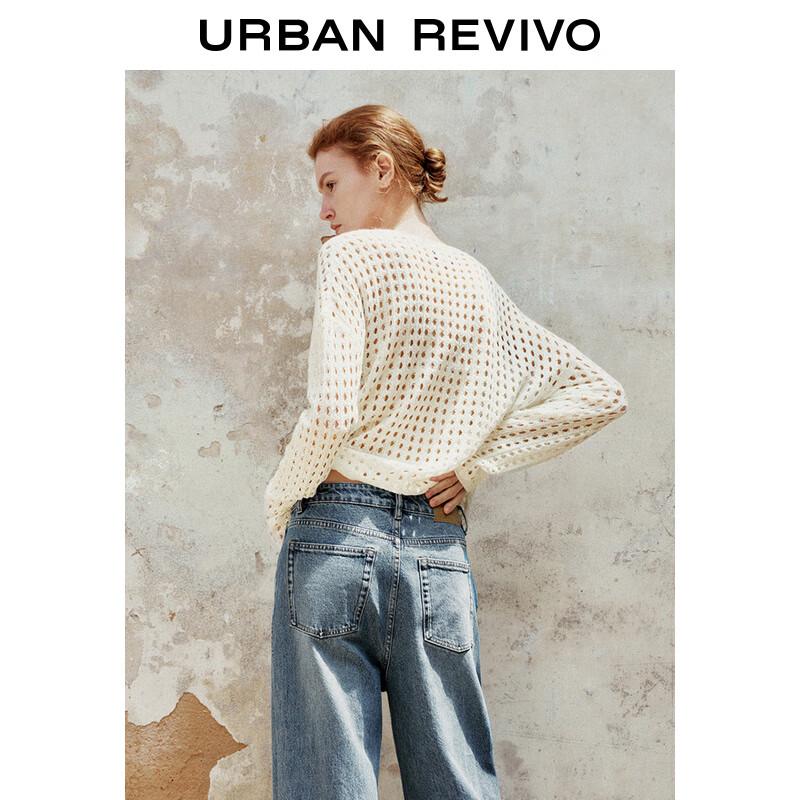 UR Women's Textured Hollow Knit Sweater