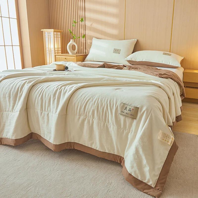 

7A Антибактериальное Летнее Охлаждающее Одеяло Летнее Облако Мягкое Прохладное Одеяло для Кондиционера Четыре Предмета Машинная Стирка Соевое Одеяло Лето 150x200cm 1pcs