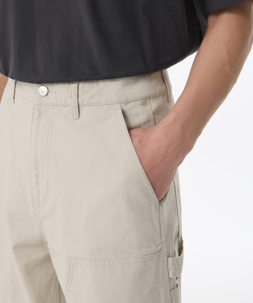 Musinsa Standard Canvas Regular Fit Double Knee Carpenter Pants [Cream]