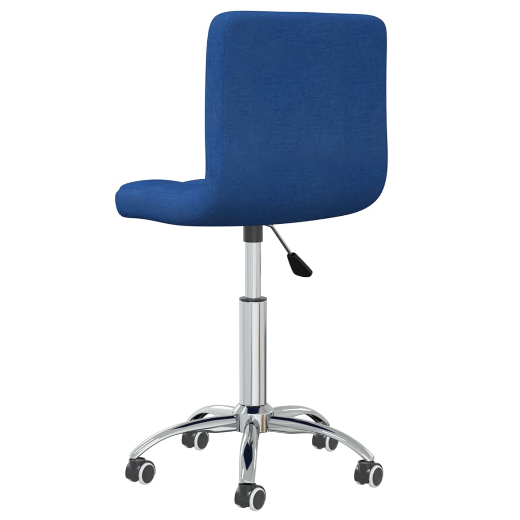Dining Room Chair Swivel Blue Fabric