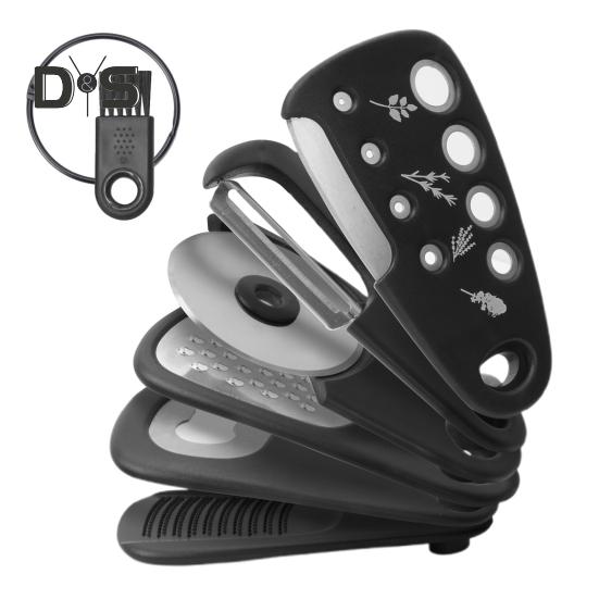 

6 шт. чеснокодавка кухонные гаджеты набор экономит место кулинарные инструменты терка для сыра резак для пиццы открывалка для бутылок подарочный набор для автофургона аксессуары и путешествия чёрный