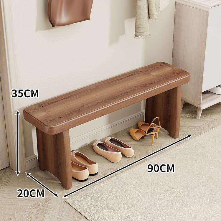 Wooden Shoe Changing Stool Living Room Bench Luxury Decorative Entrance Low Benches Multifunctional Modern Rectangular Stools