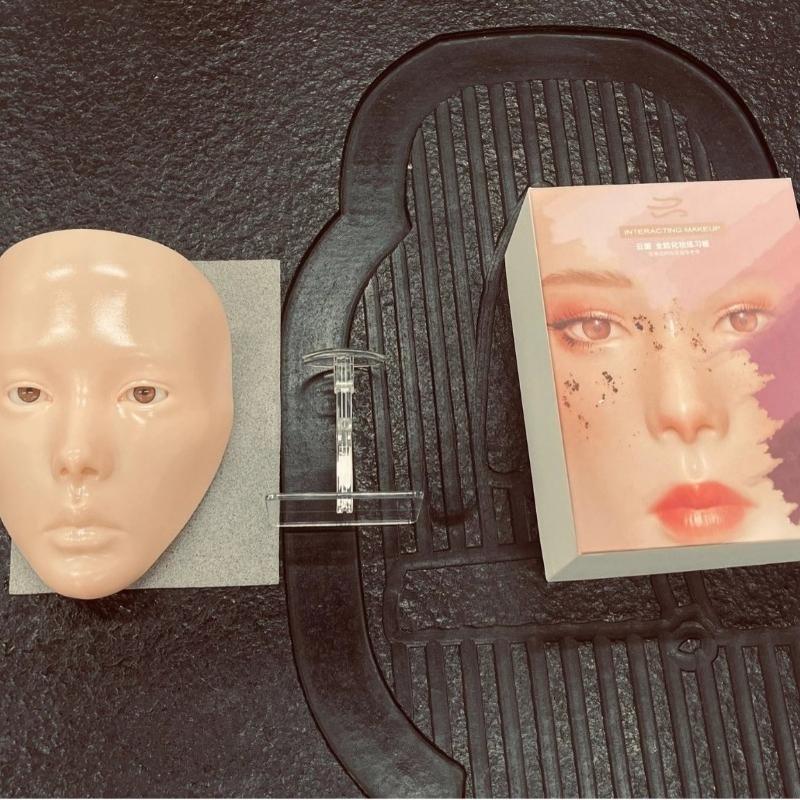 Full Face Makeup Practice Board Beginner Friendly Silicone Removable Large Quantity Discount