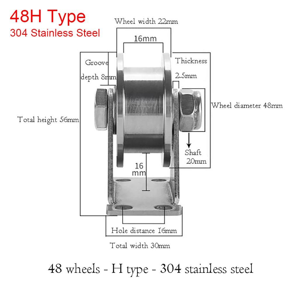 1Pcs Track Wheel Sliding Door Rollers  for Inverted Track Rolling Gate Industrial Machines