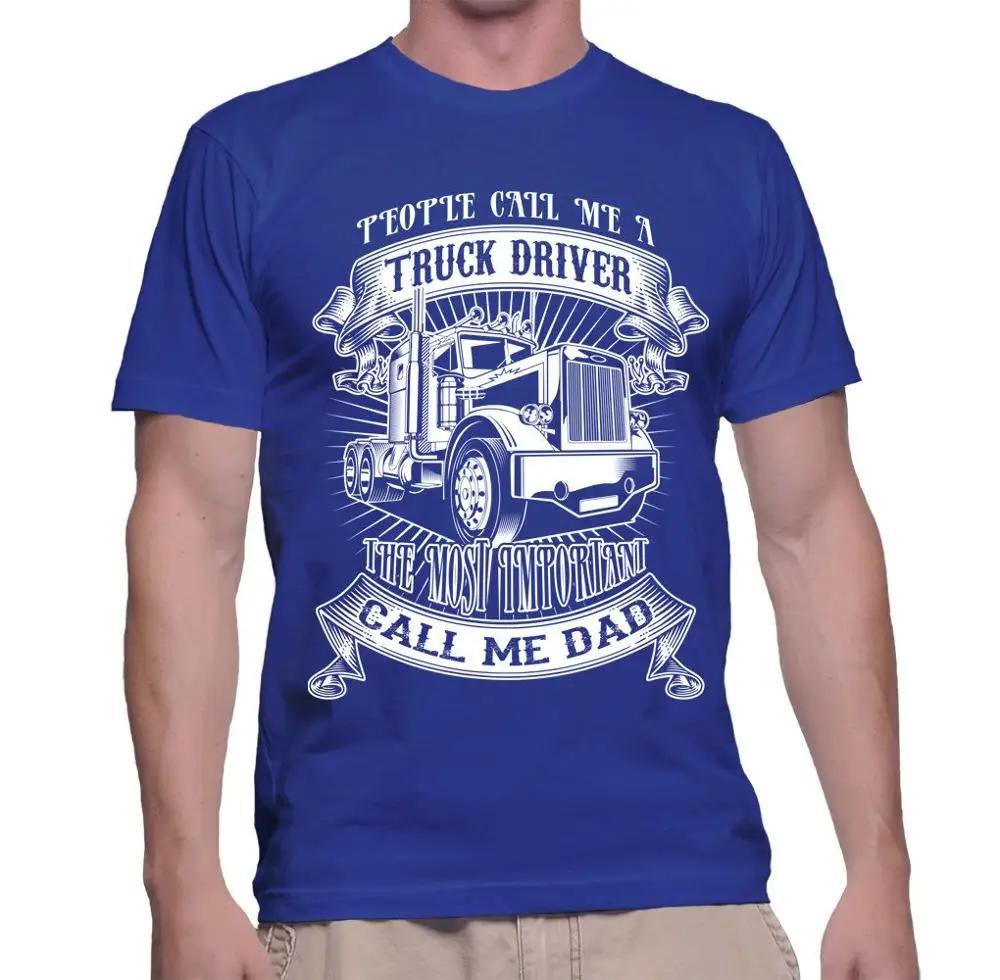 Fashion Trucker Father Humor Dust Road T Shirt 100 Cotton Short Sleeve ONeck Casual Tshirts Loose Top Size S3XL