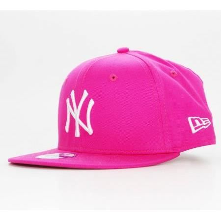 Casquette - New Era - 9Fifty Snapback KIDS - NY Yankee - 100% Laine - Taille Unique - Rose
