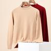 Hengyuanxiang Men's Houndstooth Round Neck Wool Blend Pullover Sweater