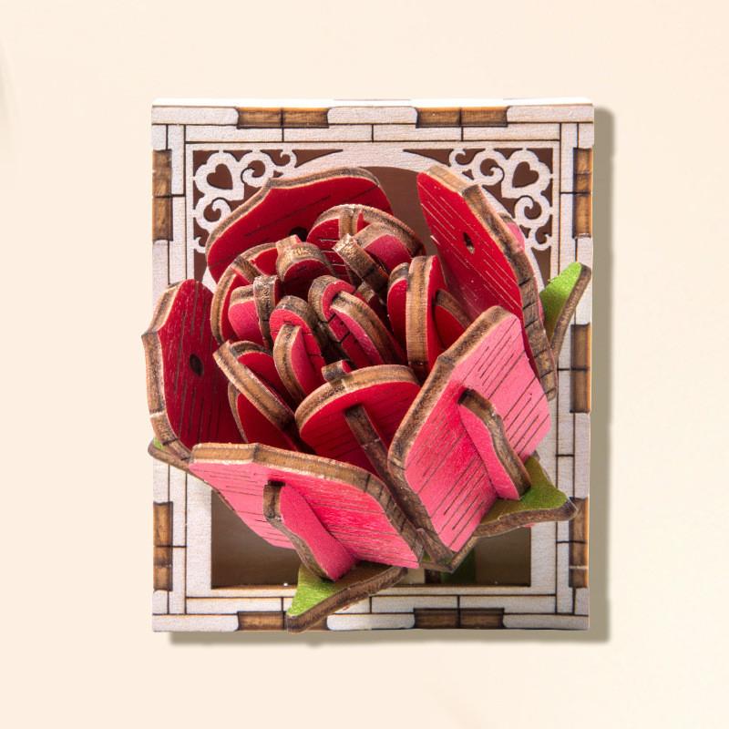 Wooden Magnetic Flower Puzzle Refrigerator Magnets For Kids Creative Play And Educational Fun