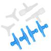 Aquarium Air Pump Air Tube Y 3‑Way Connector 2‑Way Control Valve Blue Control Valve