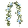 Artificial Eucalyptus Flower Garland Wedding Decoration for Room Window Wall Blue