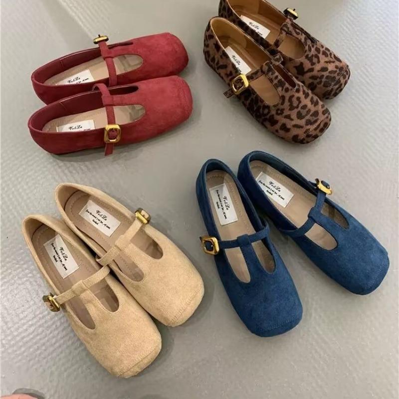 Autumn Women Flat Shoes Round Toe Slip on Ladies Elegant Mary Jane Shoes Soft Flat Heel Outdoor Dress Ballerin