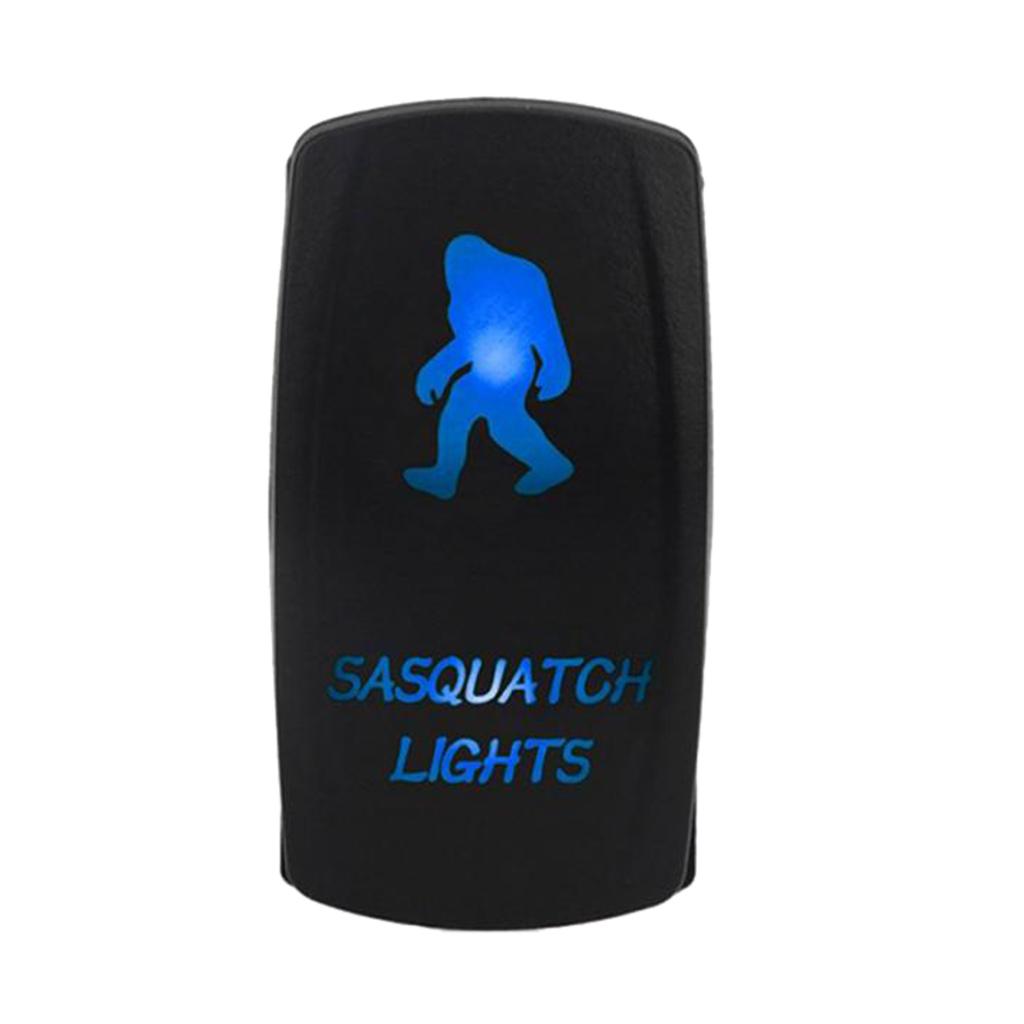 Black Sasquatch Rocker Switch 12V/24V 5Pin for RV Conversion LED