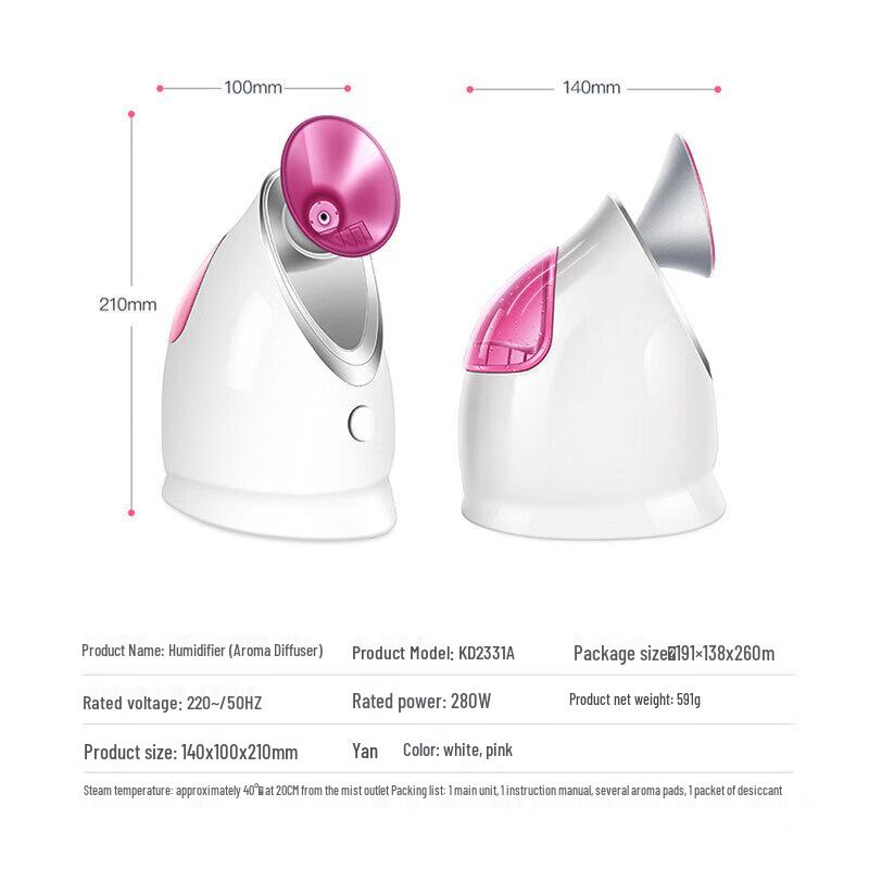 K-SKIN Nano Ionic Facial Steamer CN Plug (adapter Included)
